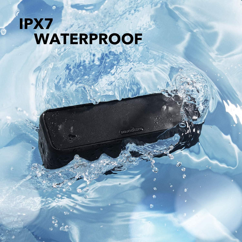 Anker 3 Portable Bluetooth Speaker, IPX7 Waterproof, 24H Playtime