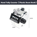 Handheld Tally Counter Tool 4 Digit Number Count Clicker Counter Hand Mechanical Pitch Counters for Coaching,Knitting,Fishing,
