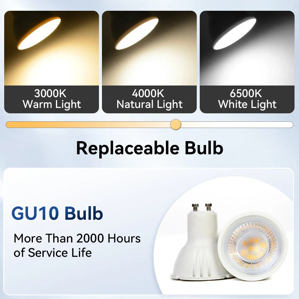 Led Track Light 85-265V COB Ceiling Track Lamp Rail Lighting System Set Rails Spot for Clothing Shop Living Room Store Home