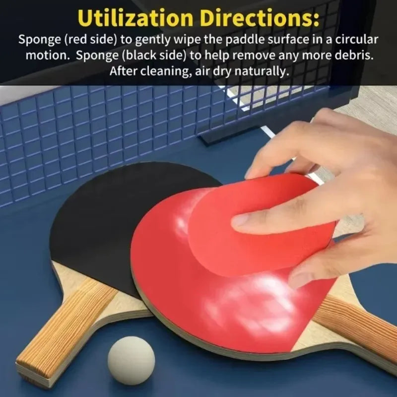 1/3/5Pcs Red Table Tennis Cleaning Brush Rubber Sponge Eraser Use Table Tennis Racket Cleaner Tennis Racket Care Accessories